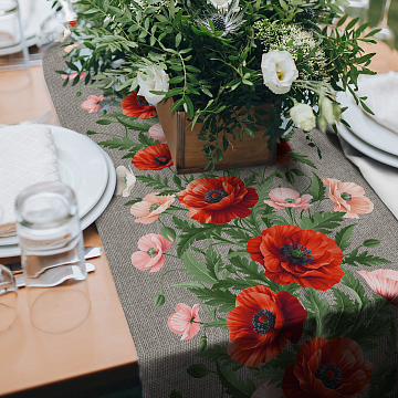 Дорожка 50 см наб 29451-1 Королевские маки