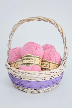 Пряжа для ручного вязания Olimpia Sparta цв.IR17 розовый 5шт*100г