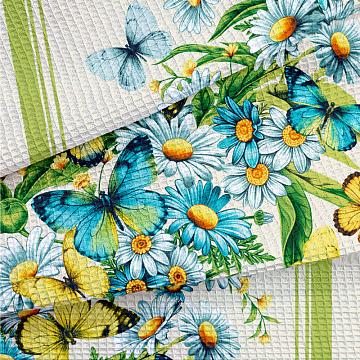 Полотно вафельное 50 см наб 29434-1 Летний сад