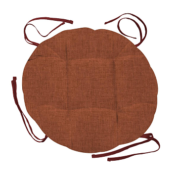 Подушка на стул с тафтингом круглая Все ДOMA/Vse DOMA 60008-20 Терракот