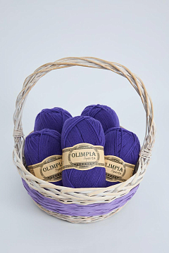 Пряжа для ручного вязания Olimpia Sparta цв.IR12 фиалка 5шт*100г